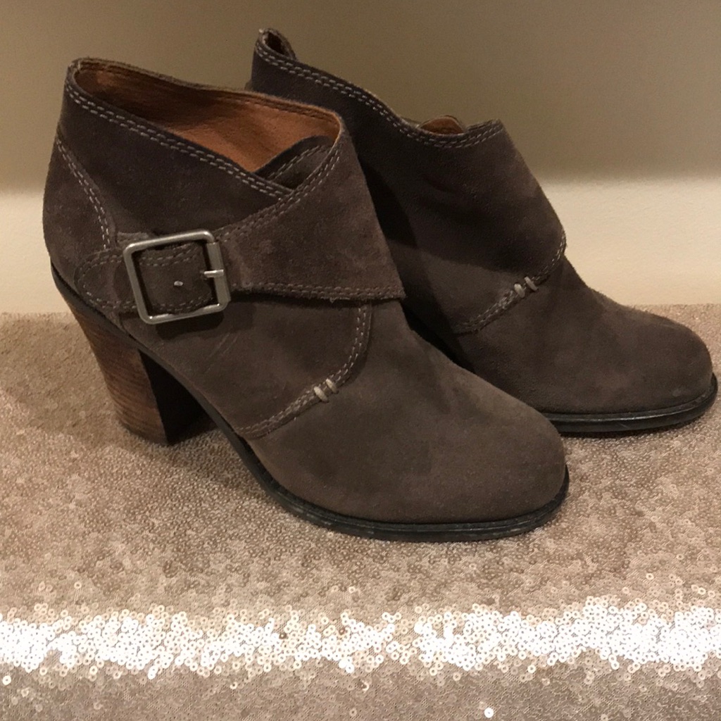 Lucky Brand Leather Booties Size 7 Euc